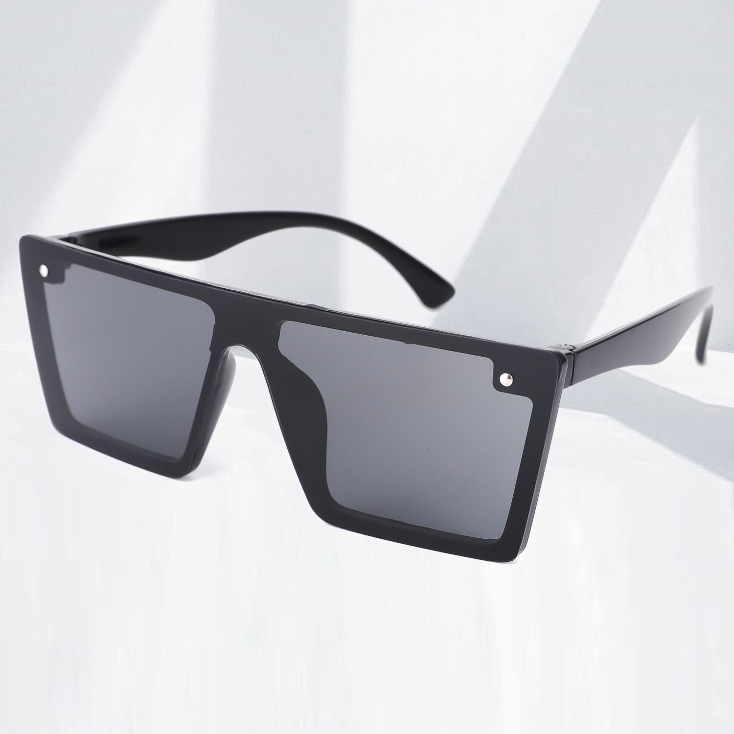 Picture of Oversized Square Fashion Sunglasses Men Women Black