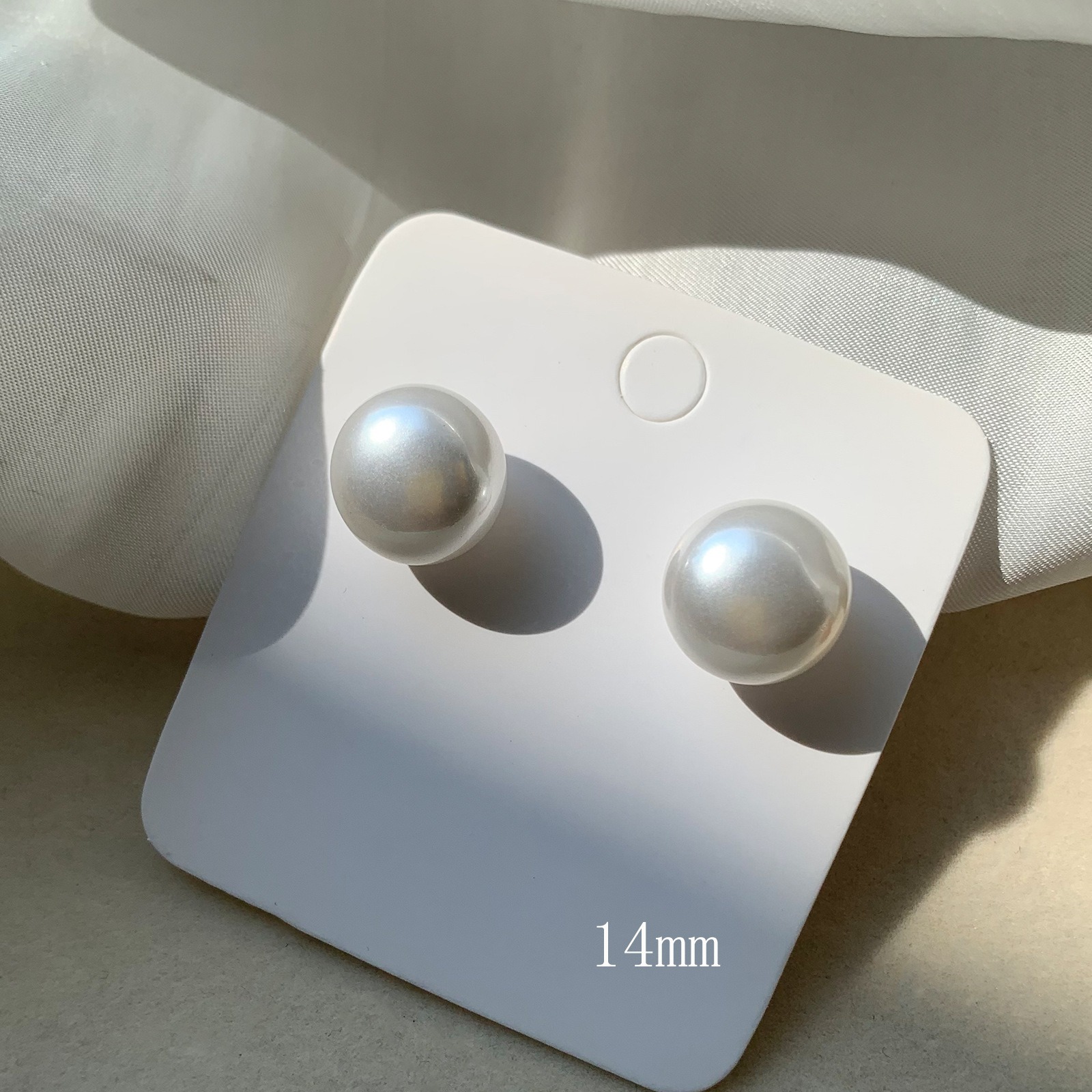 Picture of Classic Imitation Pearl Stud Earrings for Women & Girls