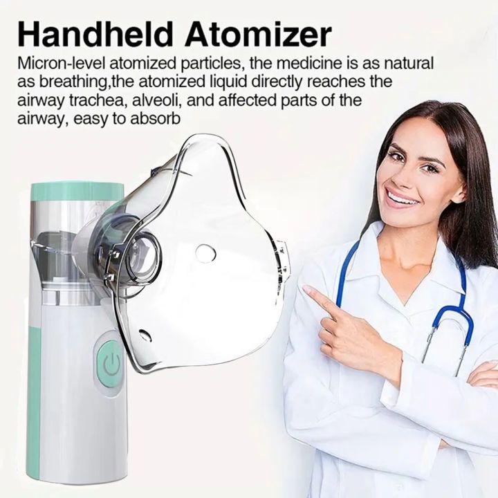 Picture of Portable Mini Handheld Mesh Nebulizer Machine/ Ultrasonic Steam Inhaler Nebulizer Machine For Child & Adults Nebulization-Smart USB Connector