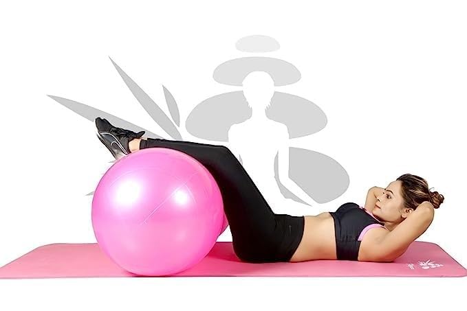 Picture of Peanut Ball Size 45x90 cm Shaped Swiss Stability Yoga Exercise Balance Ball for Kids Labor Birthing Physio Therapy Fitness Gym Workout Exercise Ball - Multicolor