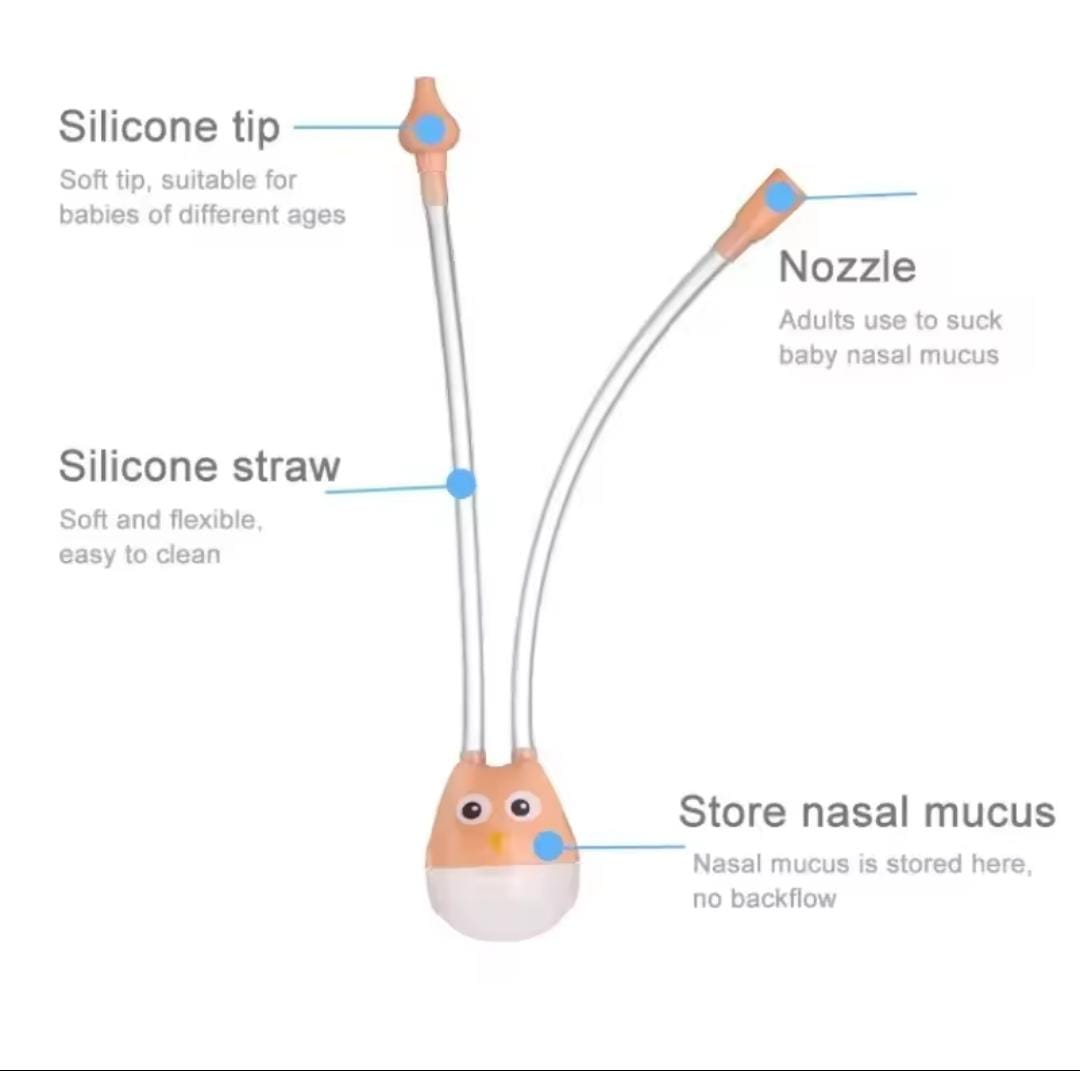 Picture of Baby Nasal Aspirator, Infant Nasal Suction, Snot Cleaner, Baby Mouth Suction - Multicolor