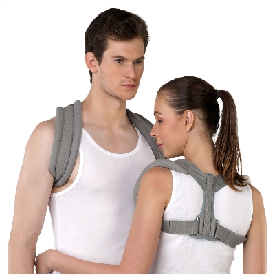 Picture of Clavicle Brace with Buckle, for Posture Correction & Collar Bone Support | Comfortable & Adjustable Shoulder Strap Brace for Fractures, Pain Relief & Recovery - Multicolor