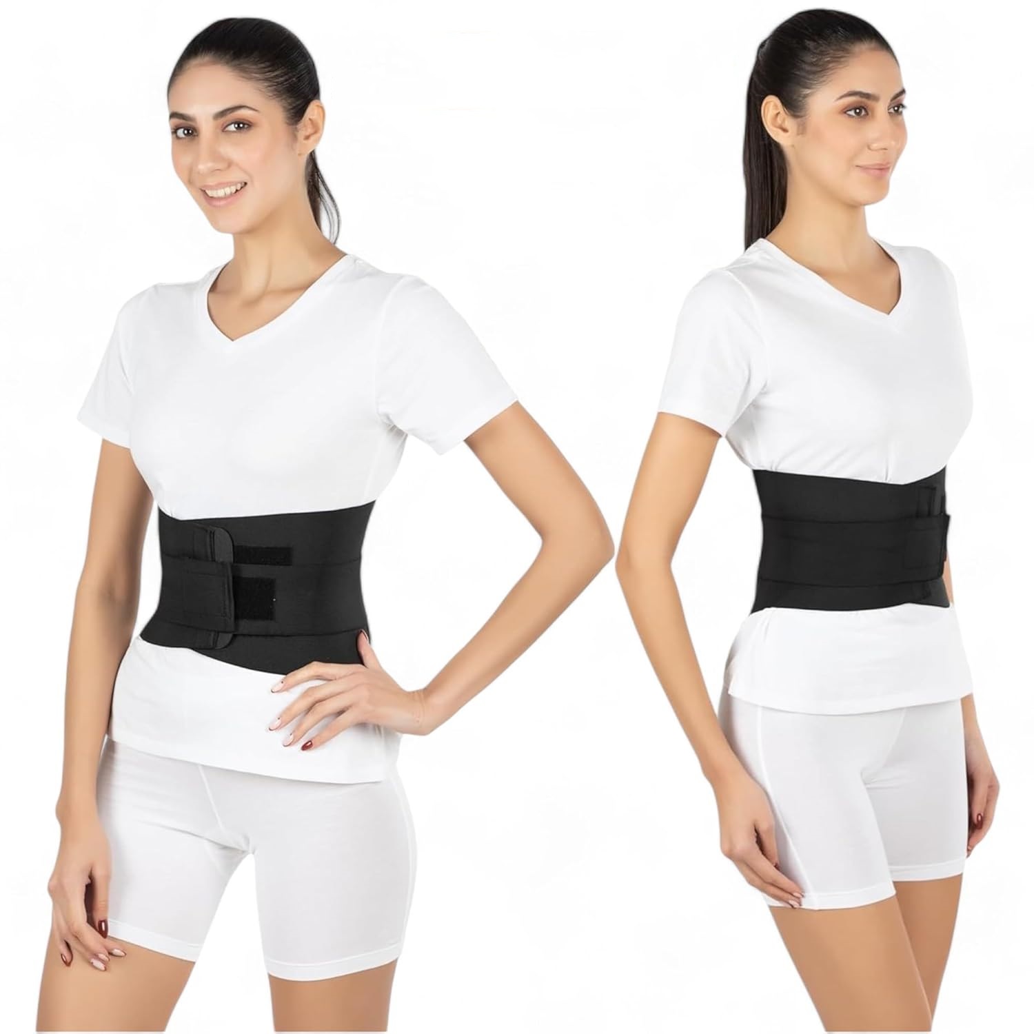 Picture of Lumber Support Belt, Corset Back Brace - Black