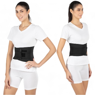 Picture of Lumber Support Belt, Corset Back Brace - Black