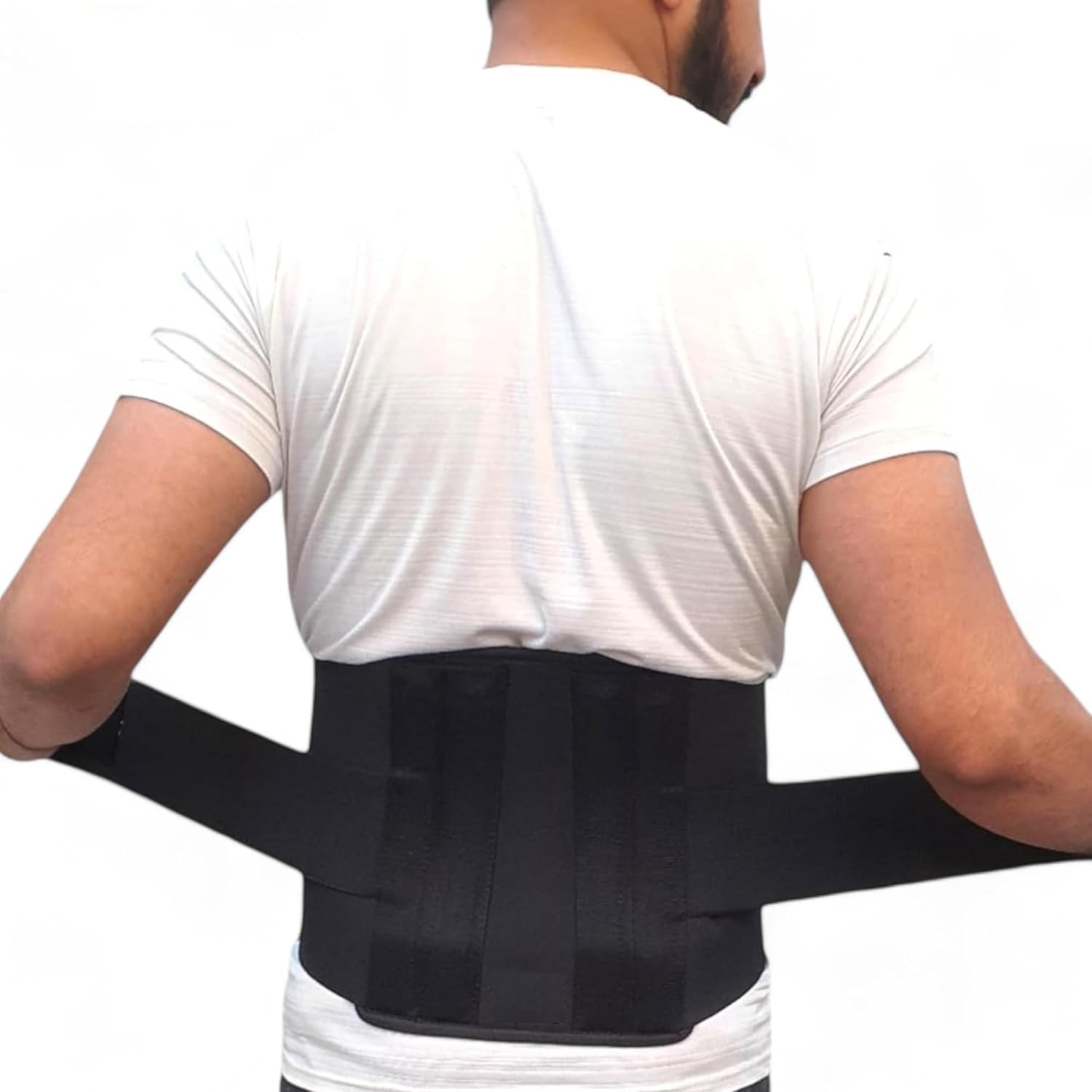 Picture of Lumber Support Belt, Corset Back Brace - Black