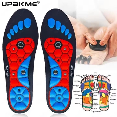 Picture of Magnetic Massage Insoles Acupressure Inserts Arch Support Orthopedic Acupressures Shoes Pads Relieve Tired for Men Women Unisex - Multicolor