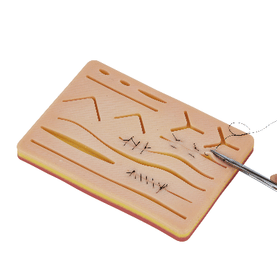 Picture of Suture Practice Kit for Medical and Vet Students, Startup Suture Kit Including Silicone Pad with Durable Mesh, Suturing Tools, for Suture Curriculum Practice (Education Use Only) - Multicolor