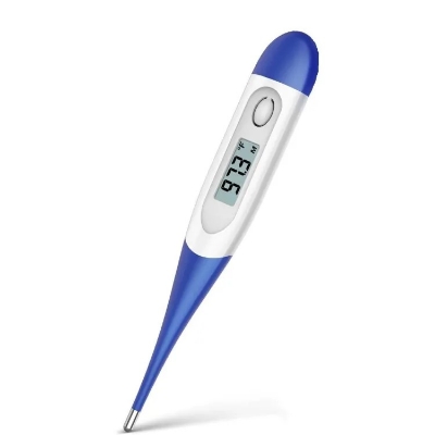 Picture of Advanced Digital Flexible Thermometer for Adults Digital Oral Thermometer for Fever Medical Thermometer, Highly Accurate and Fast, Easy to Use, Fast Reading. Detect Fever Quickly - Oral Armpit and Rectal Thermometer for Babies Children and Adults - Multicolor