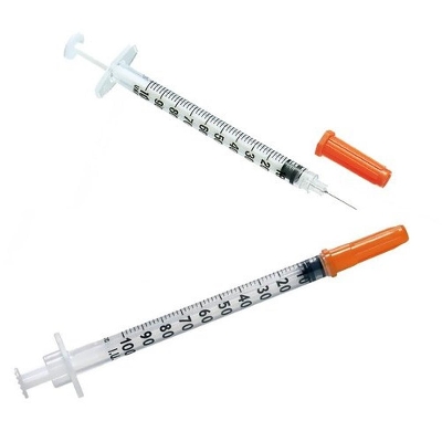 Picture of Insulin Syringe U-100 1ml 31G*5mm 100 Pcs Made in Korea - Multicolor