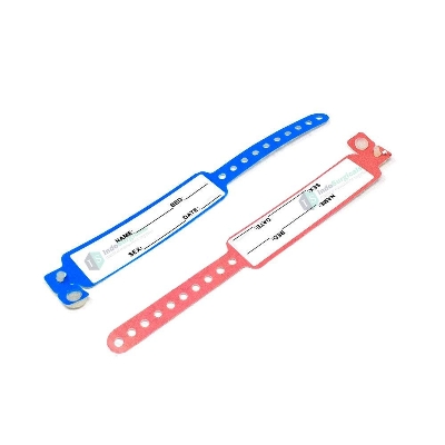 Picture of Patient Identification Band for Pediatric/New Born Baby, PINK Color (Pack of 100 Pcs.)
