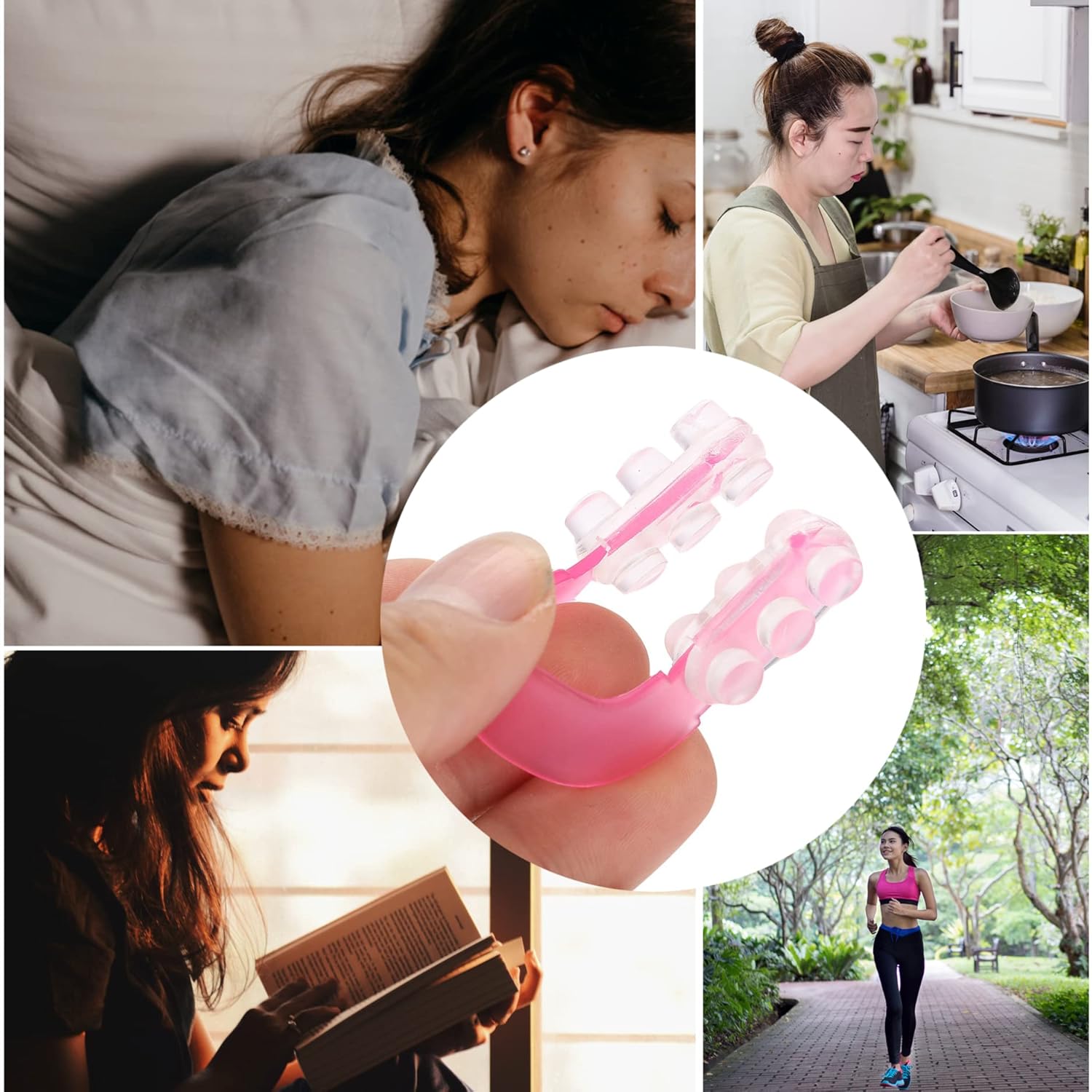 Picture of 1Pcs Fashion Nose Up Shaping Shaper Lifting Bridge Straightening Beauty Nose Clip Tool Nose Lifting Shaper Nose Shaper - Pink