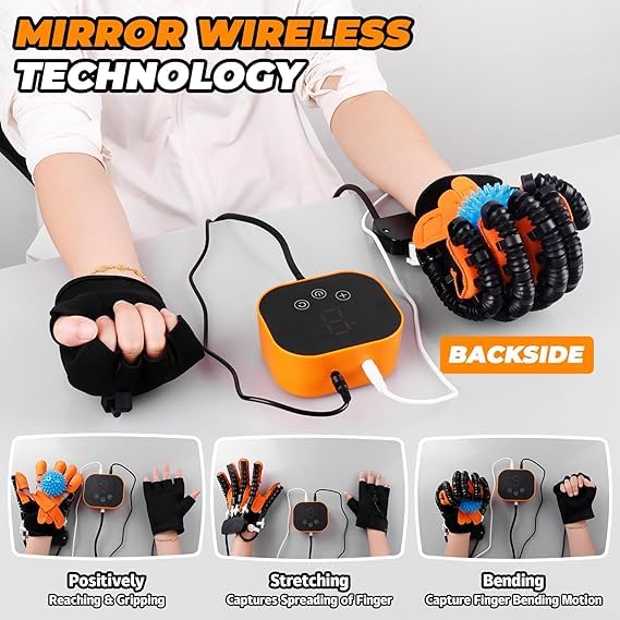 Picture of Rehabilitation Robotic Gloves,Stroke Therapy Equipment for Adults,Hand Rehabilitation Robot Gloves,Stroke Recovery - LEFT, RIGHT