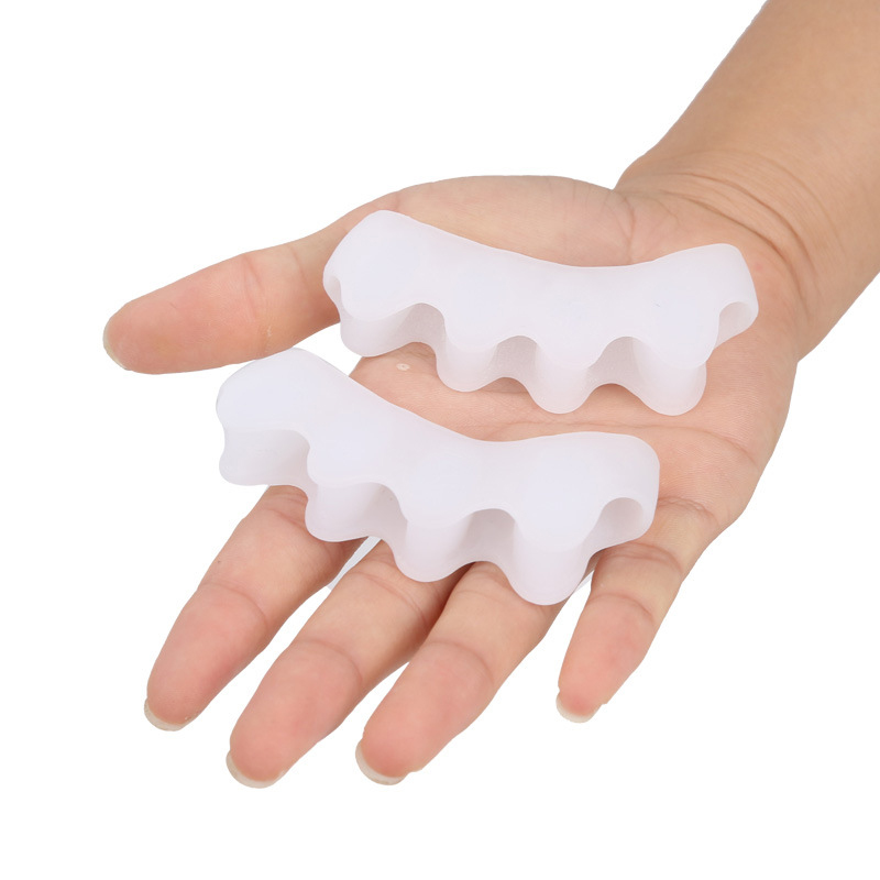Picture of Silicone Gel Toe Separators, Toe Spacers Bunion, Hammer Toe Corrector Pain Relief Toe Straightener Achilles Stretcher