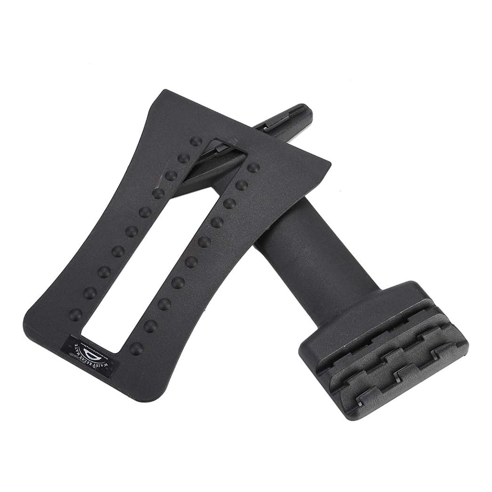 Picture of Lumbar Back Pain Relief Device, Lumbar Back Stretcher, for Lower and Upper Back Massager and Support,Lumbar Support for Office Chair (BACK TOOL, Black) - Black