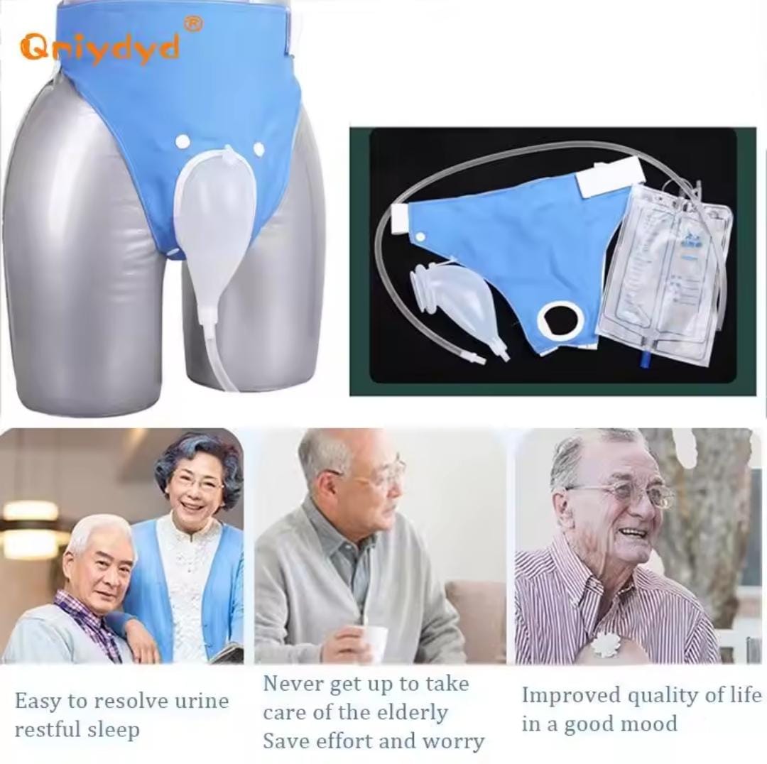 Picture of Portable Reusable Medical Incontinence Bag - Collecting Bag for Men and Women with Catheter Bag and Urinal