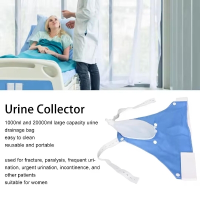 Picture of Portable Reusable Medical Incontinence Bag - Collecting Bag for Men and Women with Catheter Bag and Urinal