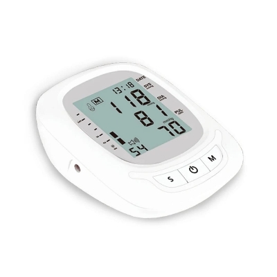 Picture of 2 Years Garranty Blood Pressure Monitor Fully Automatic Digital Large Display And Adjustable Arm-Cuff Comes - Multicolor