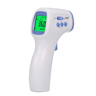 Picture of Digital Infrared Thermometer Temperature Gauge Object Non Contact Temperature Measurement Device 4 Setting Modes 99 Memories ℃ and ℉ - White