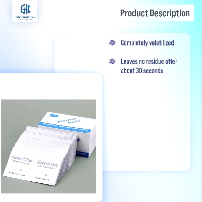 Picture of 100 Piece Portable Antiseptic Pad Antiseptic Skin Cleaning Care Jewelry Mobile Phone Cleaning Wipe - White