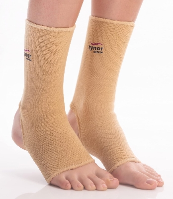 Picture of TYNOR Orthopedic Pain Relief Ankle Compression Support Cap Brace/Sleeves (1 PAIR), For Men And Women - Beige