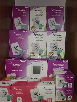 Picture of Mediron Blood Glucose Monitoring Diabetes Machine - Multicolor