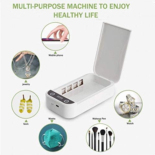 Picture of UV-C Ultraviolet Light Sterilizer Disinfection Box, Multifunctional Sterilization Box, Portable UV Sterilizer Aromatherapy Function Disinfector, Cell Phone Cleaners Box for iOS Android Smartphones
