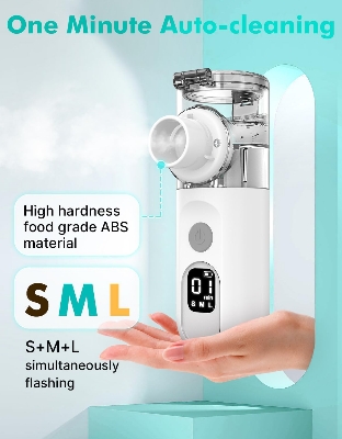 Picture of Portable Nebulizer,Nebulizer Machine for Adults and Kids Travel and Household Use, Handheld Mesh Nebulizer