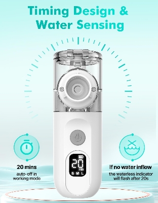 Picture of Portable Nebulizer,Nebulizer Machine for Adults and Kids Travel and Household Use, Handheld Mesh Nebulizer