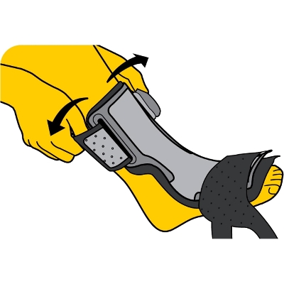 Picture of Plantar fasciitis Sleep Support PF night splint provides an effective dorsal treatment - Black