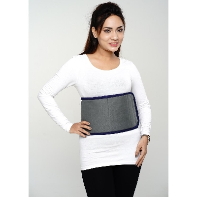 Picture of Taiba Abdominal Belt after delivery for Tummy Reduction & Body Shape | Waist Belt - Universal Size (Ash) - Light Ash