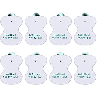 Picture of Tens Digital Therapy Machine Electrodes Pads (Pack Of 8) Electrotherapy - Off White