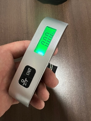 Picture of 1pcs Portable Scale Digital LCD Display 110lb/50kg Electronic Luggage Hanging Suitcase Travel Weighs Baggage Bag Weight Balance - Silver