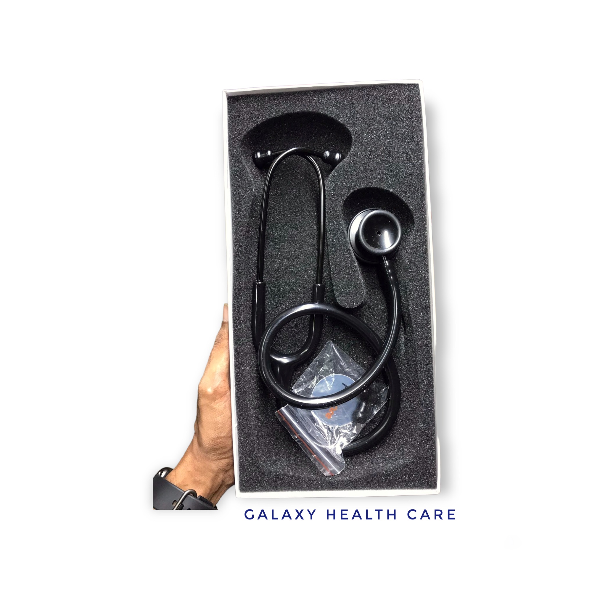 Picture of Procare Dulcet Black Stethoscope for Doctors and Medical Students - Black