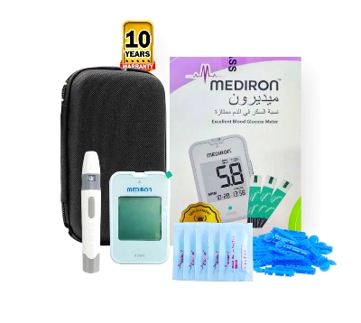 Picture of MEDIRON  Blood Glucose Monitoring Diabetes Machine - Multicolor