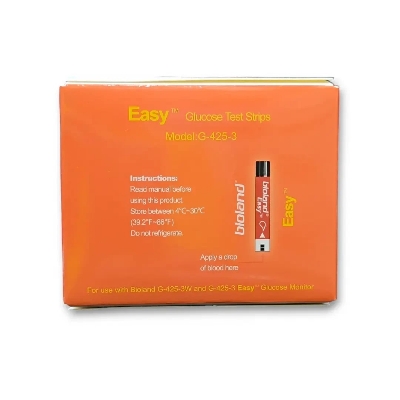 Picture of Bioland Easy G-423ES Blood Glucose Test Strips – 50 Strips - Multicolor