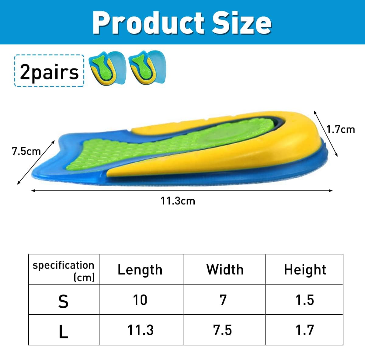 Picture of 1 Pairs Silicone Gel Heel Pads | Orthopaedic Heel Cushions for Plantar Fasciitis, Heel Spurs & Achilles Pain Relief