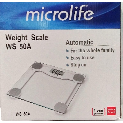 Picture of Microlife Digital Body Weight Bathroom Scale with Step-On Technology, High Precision Measurements - Multi-color