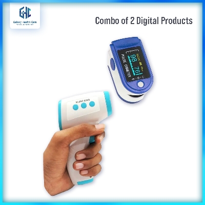 Picture of Combo OLED Fingertip Pulse Oximeter  Infrared thermometer