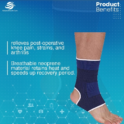 Picture of Adjustable Ankle Support Brace Cap Wrap Pad /Ankle Support Strap/Ankle Support for Sports for Men and Women for Pain Relief - 1 piece - Multicolor