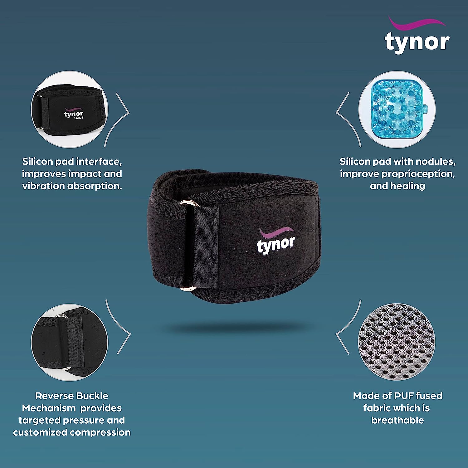 Picture of Tynor Tennis Elbow Support(Pain Relief,Forearm,Elbow)