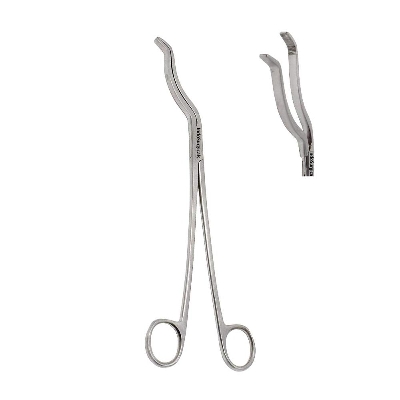 Picture of Stainless steel cheatle forceps are used to remove sterilised instruments from boilers and formalin cabinets They are used to ensure that as each item is removed, others are not infected The forceps are placed in a container of methylated spirits when not