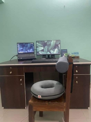 Picture of Cushion Pillow Nerve Tail bone Back Pain Natal Pain Relief Post Surgery Relief Chair & Car Seat Cushion Comfort - Multicolor