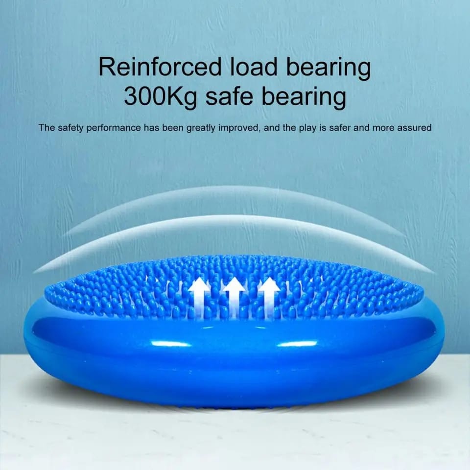 Picture of 1 Set Yoga Balance Mat Non-Slip Strong Load-bearing Balance Training Mat PVC Gym Fitness Yoga Seat Massage Cushion for Daily Use - Multicolor