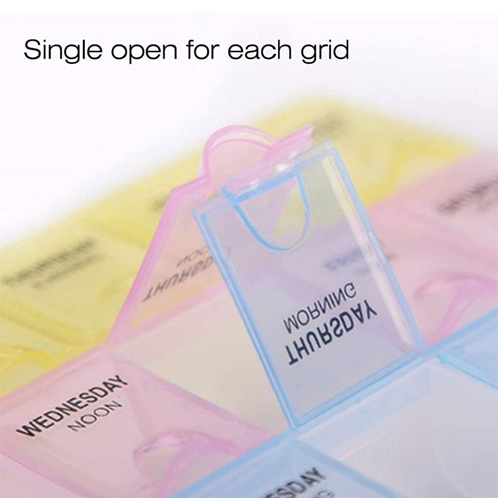 Picture of Medicine Storage Box 7 Day Weekly Organizer Medicine Pill Box - Multicolor