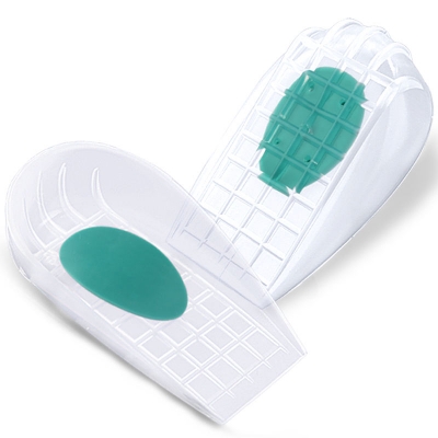 Picture of Heel Cups for Heel Pain Relief & Support Gel Cushion Shoe Inserts Shoe Insole Silicone Heel Protectors - Transparent