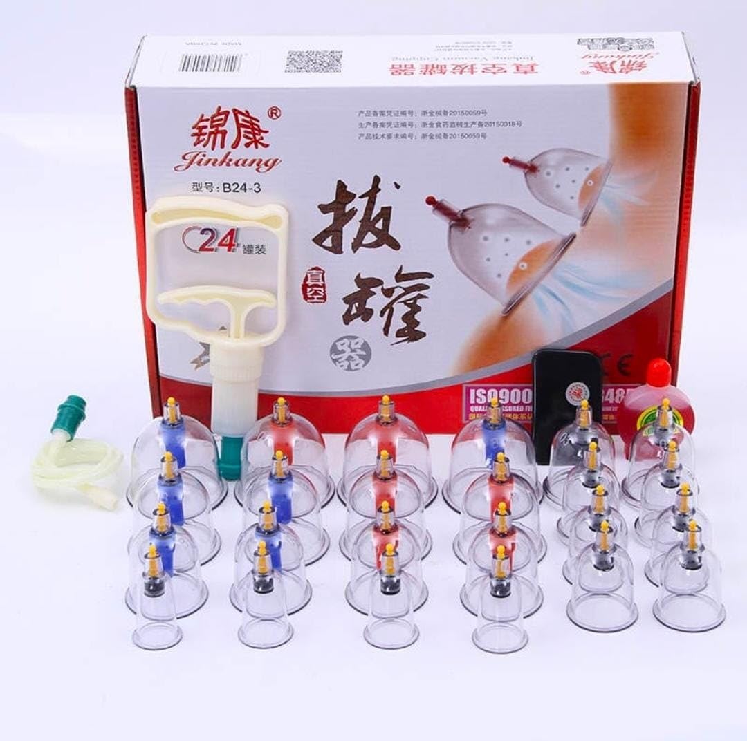 Picture of 32 Vacuum Cups Chinese Medicine Magnet Therapy Cupping Set Acupuncture Massager hijama