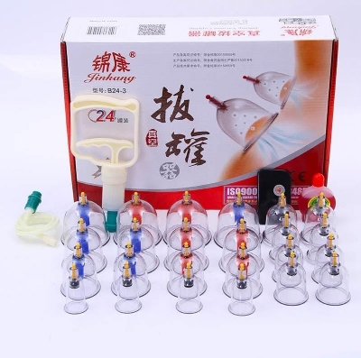 Picture of 32 Vacuum Cups Chinese Medicine Magnet Therapy Cupping Set Acupuncture Massager hijama