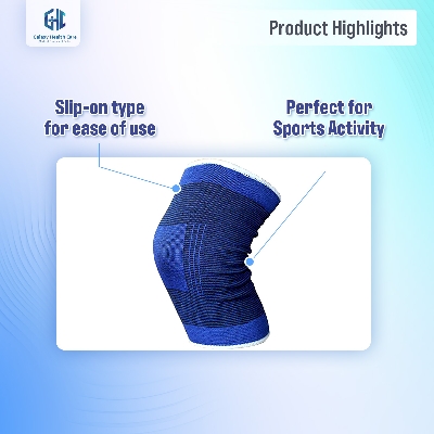 Picture of 2pis Knee Support Adjustable Sleeve For Knee Cap compression Pain relief Running Gym Sports activity For Men & Women