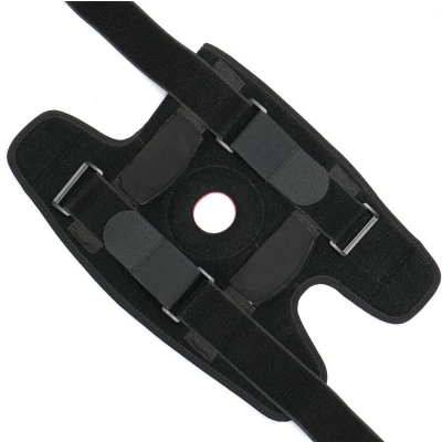 Picture of 1Pcs Knee Support Brace Adjustable Open Patella Knee Pad Protector Guard for Gym Workout Sports Arthritis Joint Pain - Black