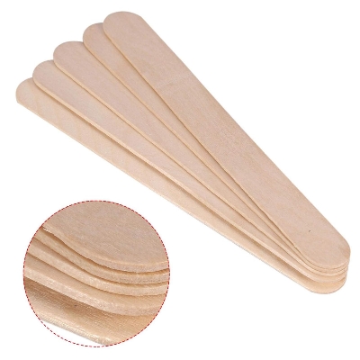 Picture of Tongue Depressors 100pcs, 6" Tongue Blades Wooden for Crafts Medical Popsicle Tattoo Non-Sterile